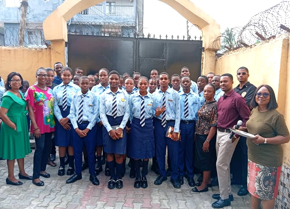 Soleil High School Students and Staff Group Photo