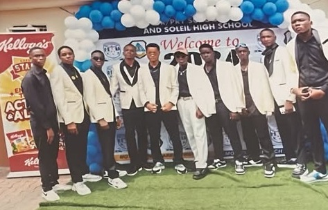 Senior Boys in White Blazers